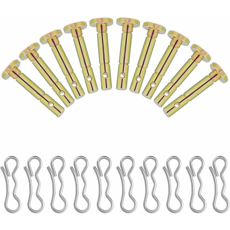 10 pcs Shear Pins, Replacement Cotter Pins, Replacement Shear Pin, For Spare Parts, Snow Blower Replacement - Image 1