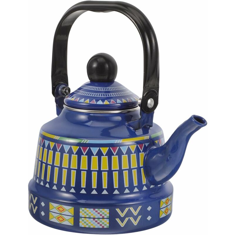 Enamel Water Kettle 1.1L Enamel Teapots Vintage Stovetop Kettles Large Capacity Coffee Pots Boiling Kettle For Home - Image 1