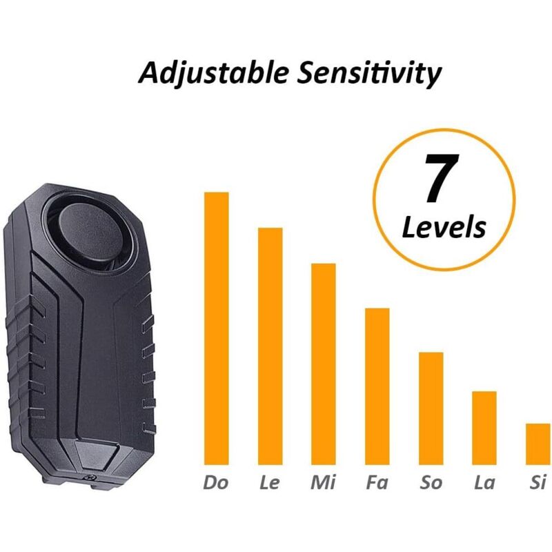 Wireless Motorcycle/Bike Security Anti-Theft Alarm With Remote Control, Ip55 Waterproof, 113 Db Super Loud (Black) - Image 3