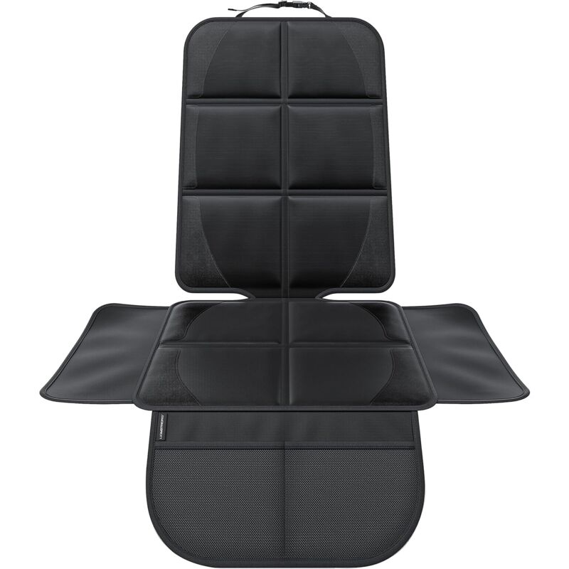 Car Seat Protector - For Car Seat - Premium Rear Seat Protector For Children - Isofix Compatible (Black) - Image 1