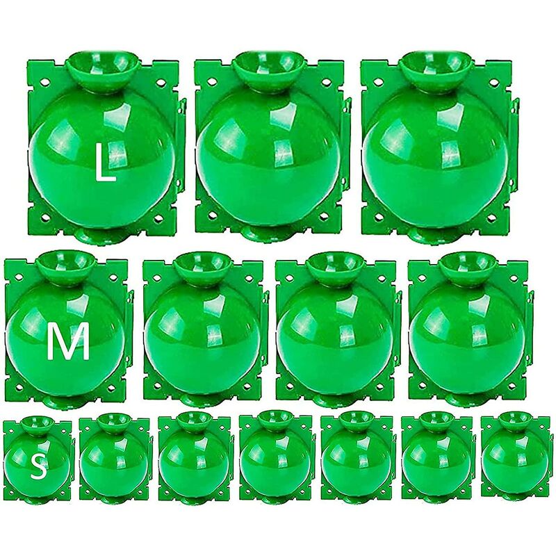 14 pcs Plant ROoting Box Propagation Ball, Grafting Box High Pressure Propagation Ball Box Plant ROoting Device (L+M+S, - Image 1