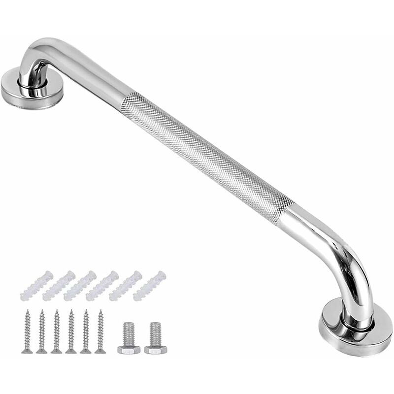 Bathroom Grab Bar, Sus 304 Stainless Steel Bathtub Handle With Non-Slip Grip, Toilet Grab Bar For - Image 1