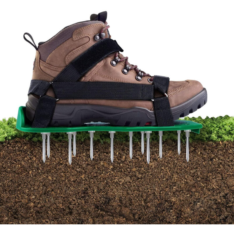 Lawn Aerator Sandals Free Installation, Lawn Shoe Nail Shoes Lawn Scarifier Lawn Shoes For Garden Lawn - Image 1
