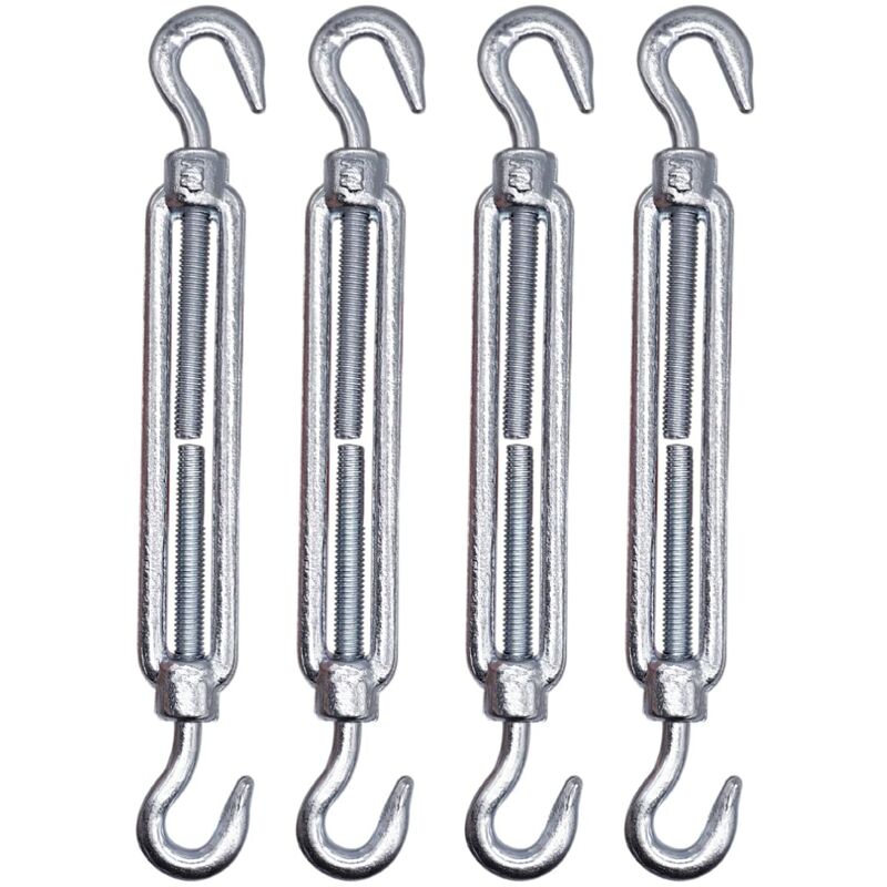 4 pcs M6 Adjustable Cable Turnbuckle With Hook And Loop - Cable Tension (4 pcs, M6) - Image 1