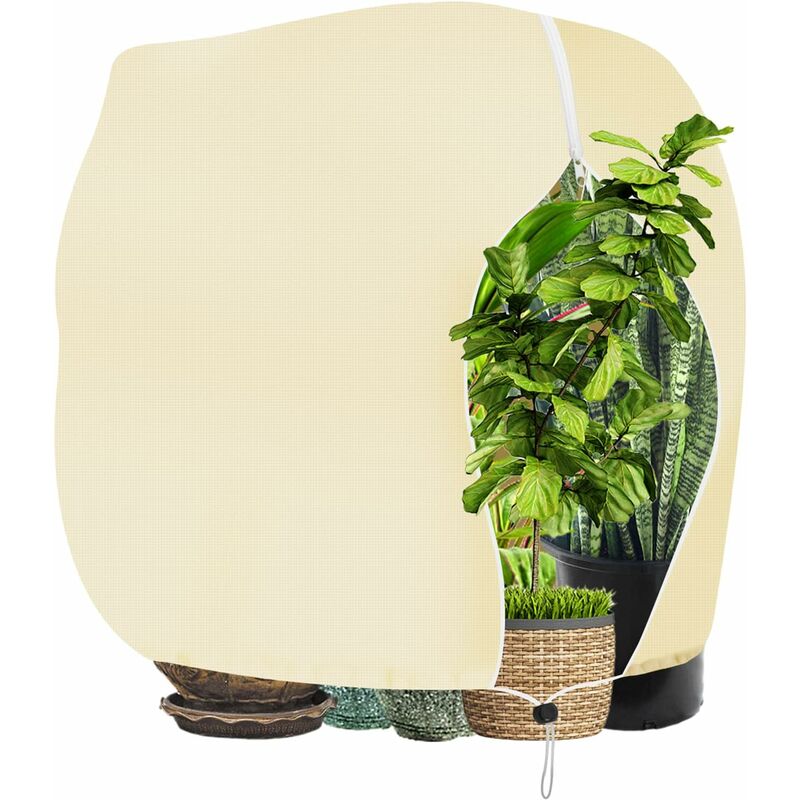 Plant Winter Cover, Plant Winter Cover With Drawstring And Zipper, 120 X 180 Cm Plant Protection Cover Winter Cover - Image 1