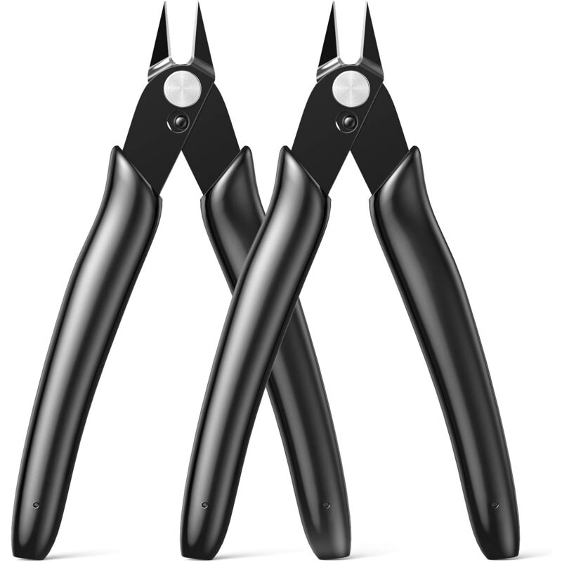 2 pcs Side Cutters Pliers For Cable Jewelry Crafts - Image 1