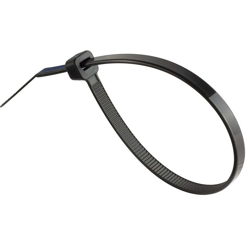 Pack Of 100 Cable Ties, Black, 200 X 4.8 Mm - Image 2