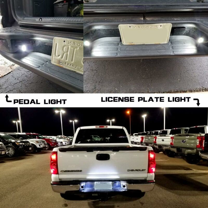 2 pcs LED License Plate Light Universal 6 Smd2835 Convenience Courtesy Door Step Lamp Light For Trailers Rv Trucks - Image 2