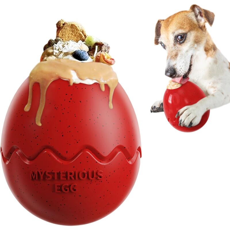 Classic Dog Toy, Chew, Chase And Fetch Toy, Slow Feeding Dino Egg Dog Toy, Durable Dog Toy For Large Puppy - Image 1