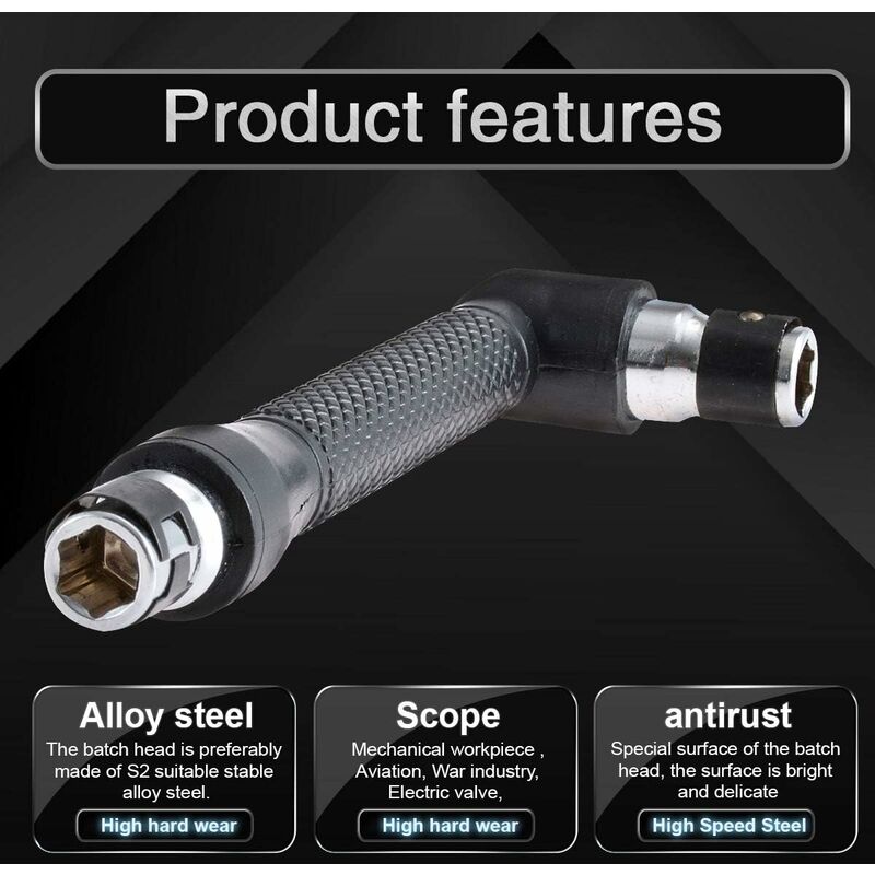 L-Shaped Socket Wrench Set - 1/4