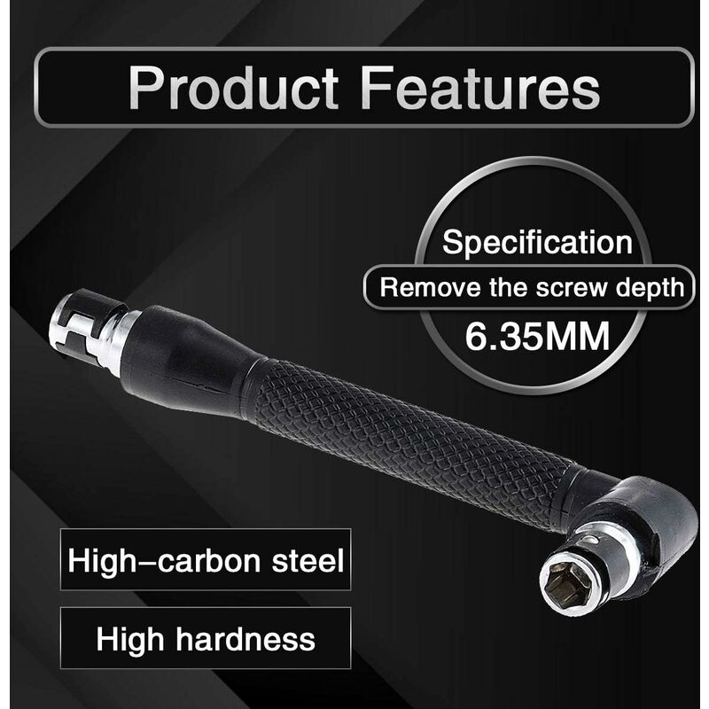 L-Shaped Socket Wrench Set - 1/4