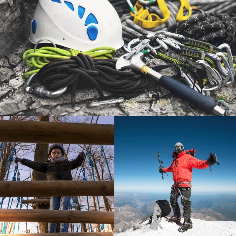 Parts Stainless Steel Pulley, Single Lifting Pulley With ROpe For ROpes Camping Hiking - Image 4