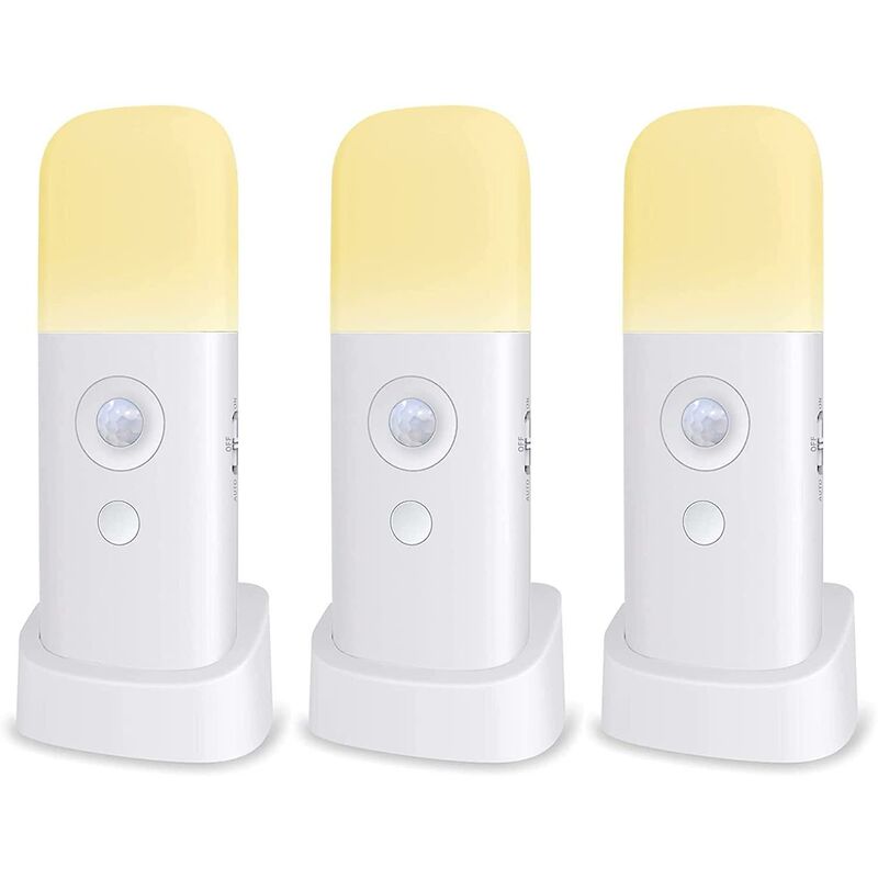 Kids Night Light, Motion Sensor Lamp, Adjustable Brightness, Portable, Rechargeable, For Bedroom, Kids ROom, And Living - Image 1