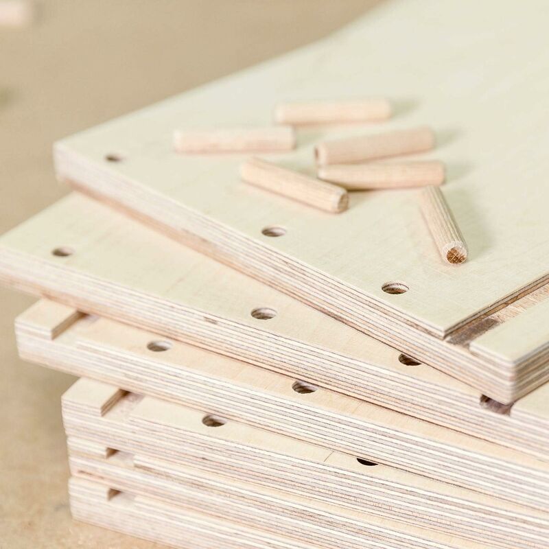 400 pcs Of Wooden Dowels 8 Mm X 50 Mm - Solid Beech Wood Dowel Ideal For Wood ROuter - Suitable For Drilling - Image 2