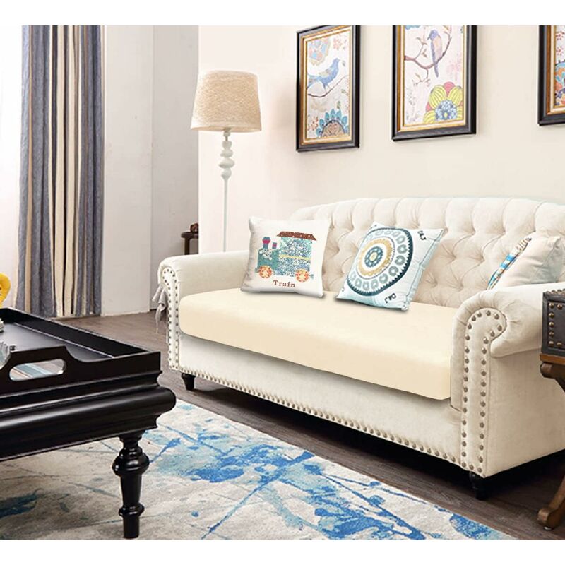 Velvet Cushion Cover Sofa Cushion Furniture Protector Cover Sofa Seat Cover For Couch Velvet Cushion Cover 2 Seater For - Image 2