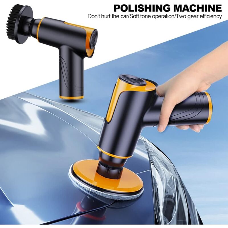 Mini Cordless Car Polisher Rechargeable Polishing Machine 100W 1800Rpm Portable Multifunctional Polishing Machine For - Image 2
