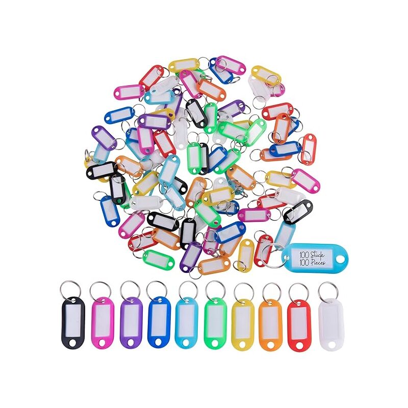 Key Tags/Key Panels, Heavy Duty Weatherproof, Labels, 100 Pieces - Image 1