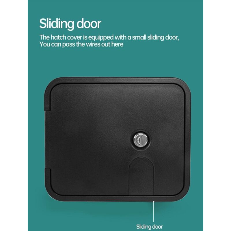 Rv Cable Hatch, Replacement Parts Rv Access Panel Accessories Waterproof - Lock For Converting A Camper Trailer, - Image 4