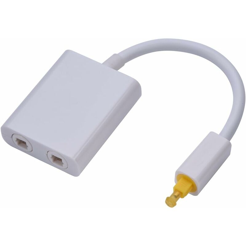 Dual Port Digital Optical Audio Splitter Easily Connect Multiple Components Without Swapping Connections Low Jitter - Image 1