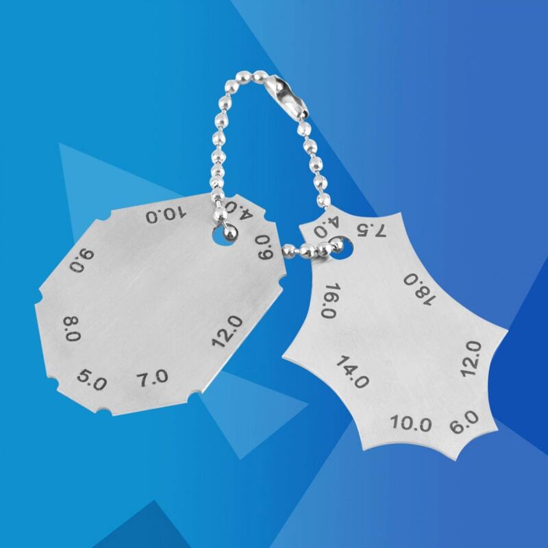 Welding Gauge, Fillet Weld, T-Joint, Throat Depth, Leg Length, Two-Piece Gauge Ruler, Made Of High Quality Stainless - Image 3