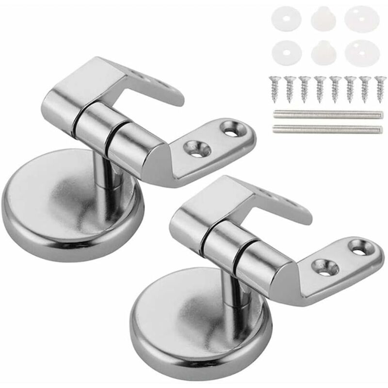 Toilet Seat Hinge Replacement Fixings Zinc Alloy Toilet Seat Hinge Toilet Seat Hinge For Wood Resin Mdf Toilet Seat - Image 1