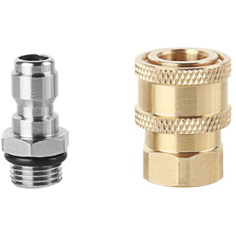 High Pressure Sprayer Nozzle Connectors, M14 Thread, 1/4 Quick Connector, Hose Connection Parts, Snow Foam Bottle - Image 1