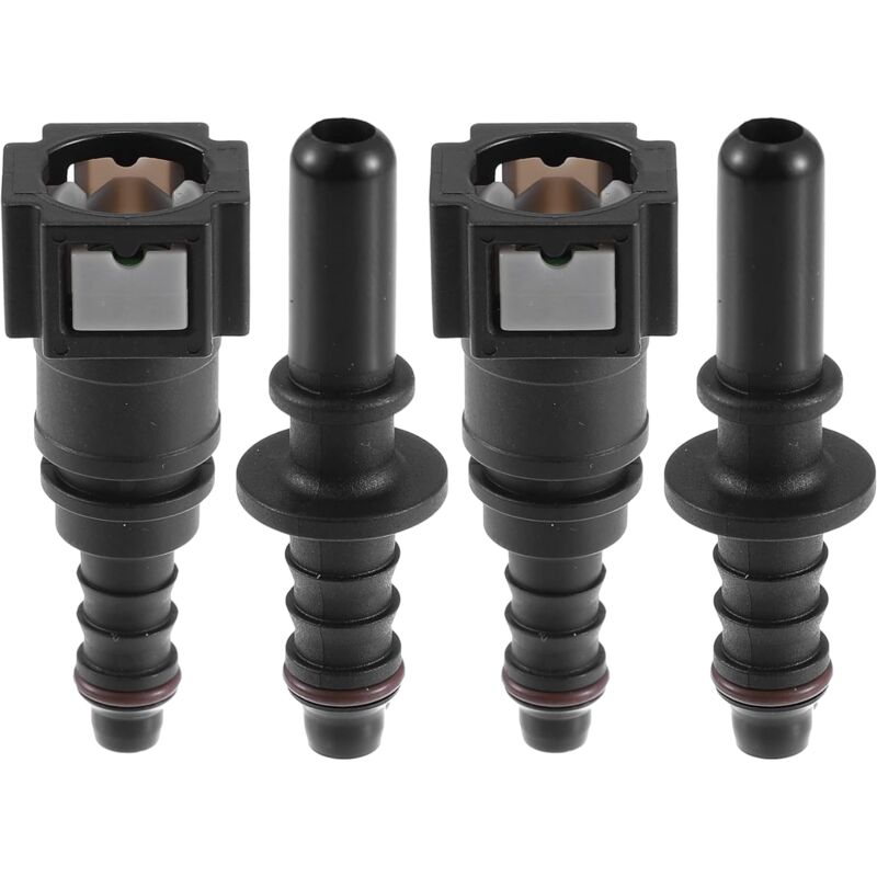 7.89Mm To 8Mm Straight Car Fuel Hose Quick Release Connector 2 Set - Image 1