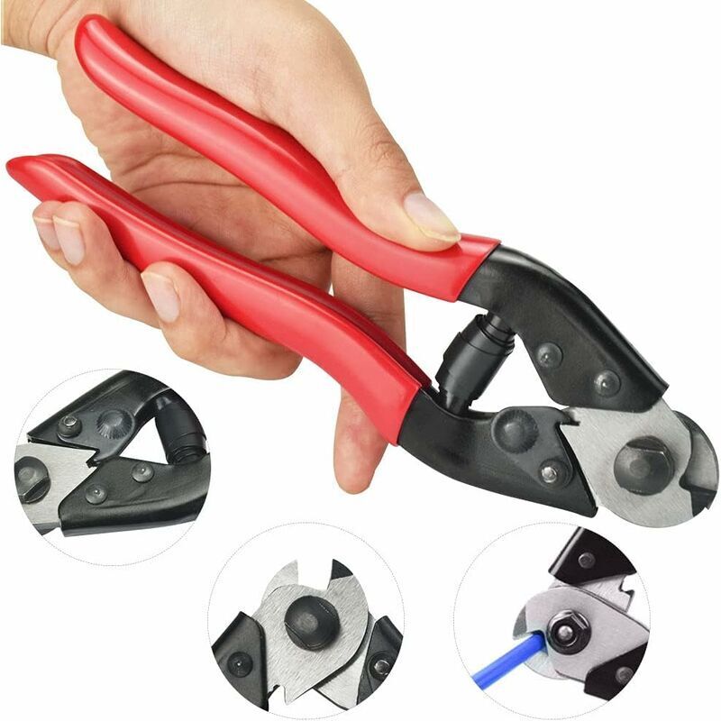 Bicycle Cable Cutter 190Mm Chrome Vanadium Steel Bicycle Cable Cutter Pliers Bike Cable Cutting Tools For 1Mm - 7Mm - Image 1