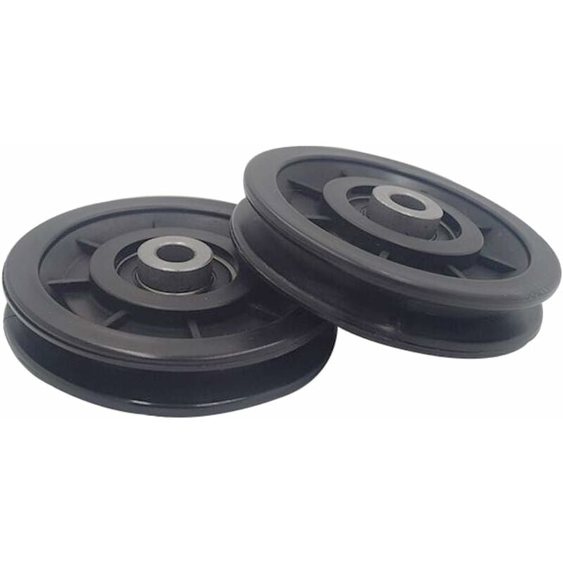 90Mm Bearing Nylon Pulley, Muscle Training Pulley, Universal Wheel For Cable Machine Gym Equipment Garage Door, Sliding - Image 1