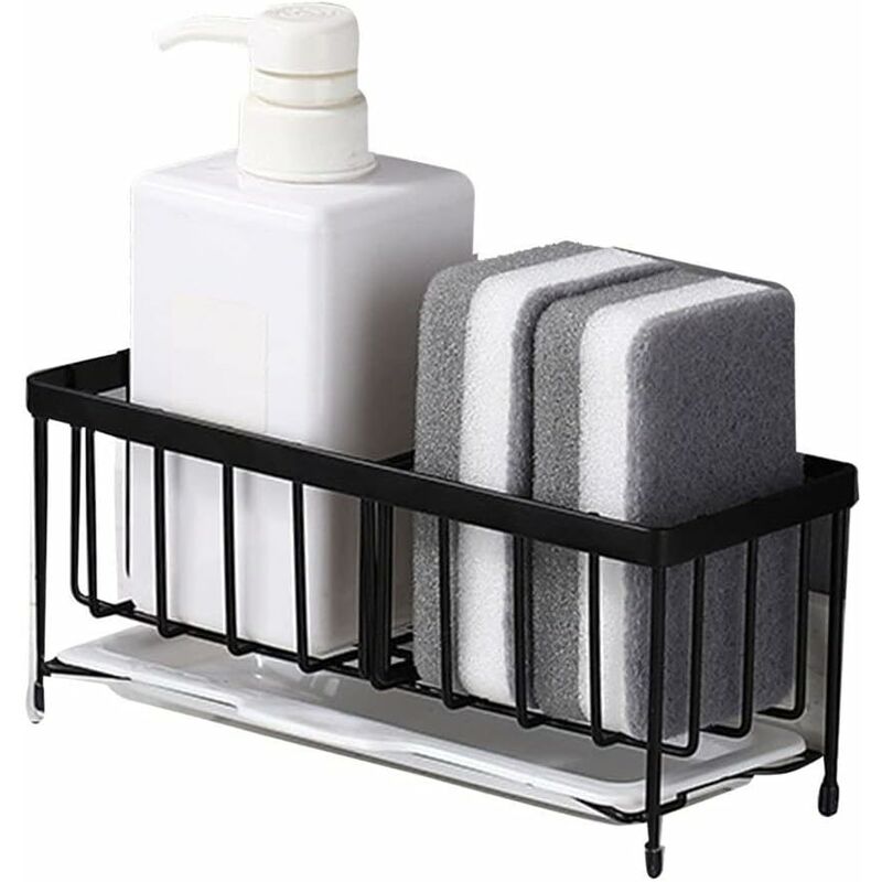 Sponge Holder Kitchen Rack Sponge Holder For Sinier Kitchen Sink Organizer Anti-Rust Monkey Spongers Scurbers Soap - Image 1
