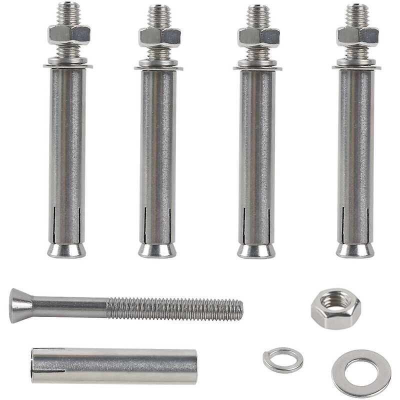 M6X100Mm Hex Expansion Bolts 304 Stainless Steel Expansion Screws Heavy Duty Concrete Anchors Fixing Screws For Wall - Image 1
