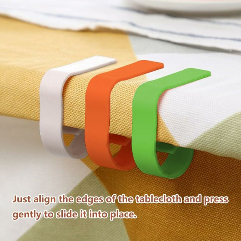 8-Piece Garden Tablecloth Holder, Thick Tablecloth Holder, Tablecloth Holder, Green - Image 4
