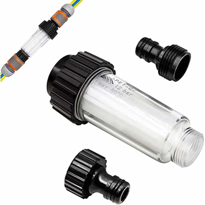 1 pcs Hose Filter For Pressure Washer Garden Hose Filter, For High Pressure Washers Garden Pump 3/4 Inch Connection - Image 1