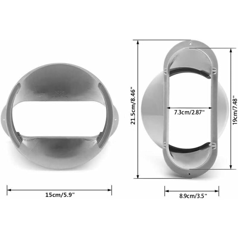 Universal Air Conditioner Window Adapter Exhaust Duct Interface Window Adapter Tube Connector For Portable Air - Image 2