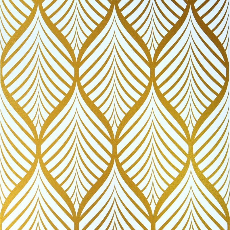 Modern Minimalist Yellow And White Geometric Pattern Wallpaper Waterproof Self-Adhesive Vinyl Film For Bathroom Living - Image 1