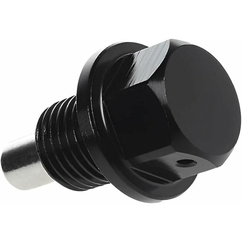 Oil Pan Screw, Universal Metal Anodized Magnetic Engine Oil Pan Nut Drain Plug Anti-Theft With Ring, Universal Oil Pan - Image 1