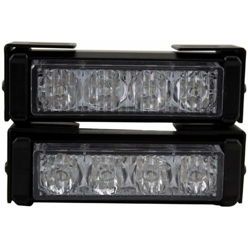 Strobe Lights, 2 pcs 8 LEDs Emergency Strobe Warning Lights Emergency Flashing Warning Lights 12V Universal For Car - Image 4