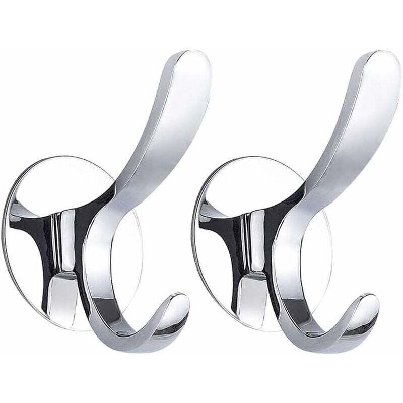 Coat Hook Wall Mounted Towel Hook Polished Stainless Steel Coat RObe Kitchen Tea Towel Hanger Without DAmaging The Wall - Image 1