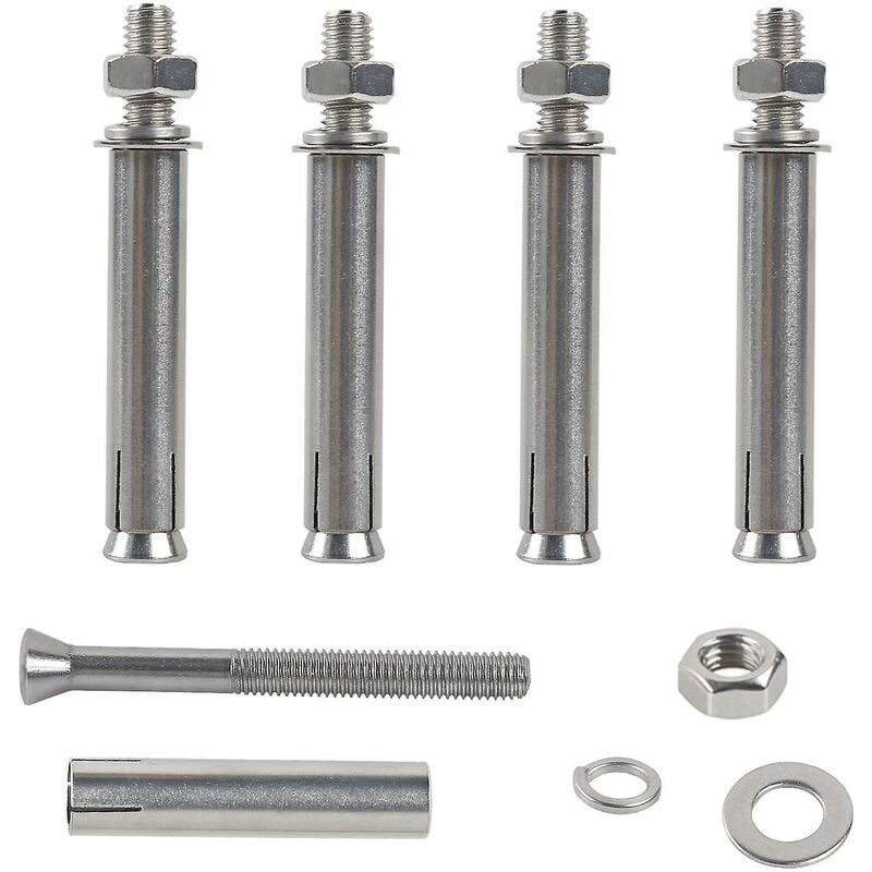 M8X80Mm Hex Expansion Bolts 304 Stainless Steel Expansion Screws Heavy Duty Concrete Anchors Fixing Screws For Wall - Image 1