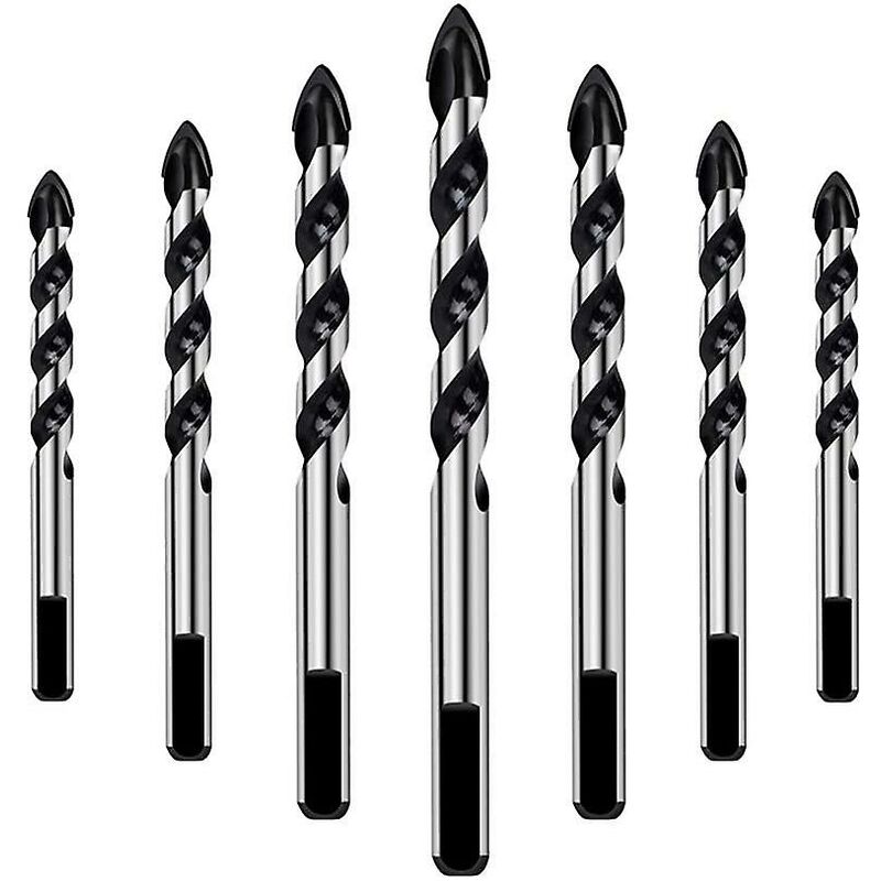 7 pcs Drill Bit Set For Tile, Glass, Concrete, Stone, Brick, Tiles, Ceramic And Mirrors(3Mm 4Mm 5Mm 6Mm 8Mm 10Mm 12Mm) - Image 1