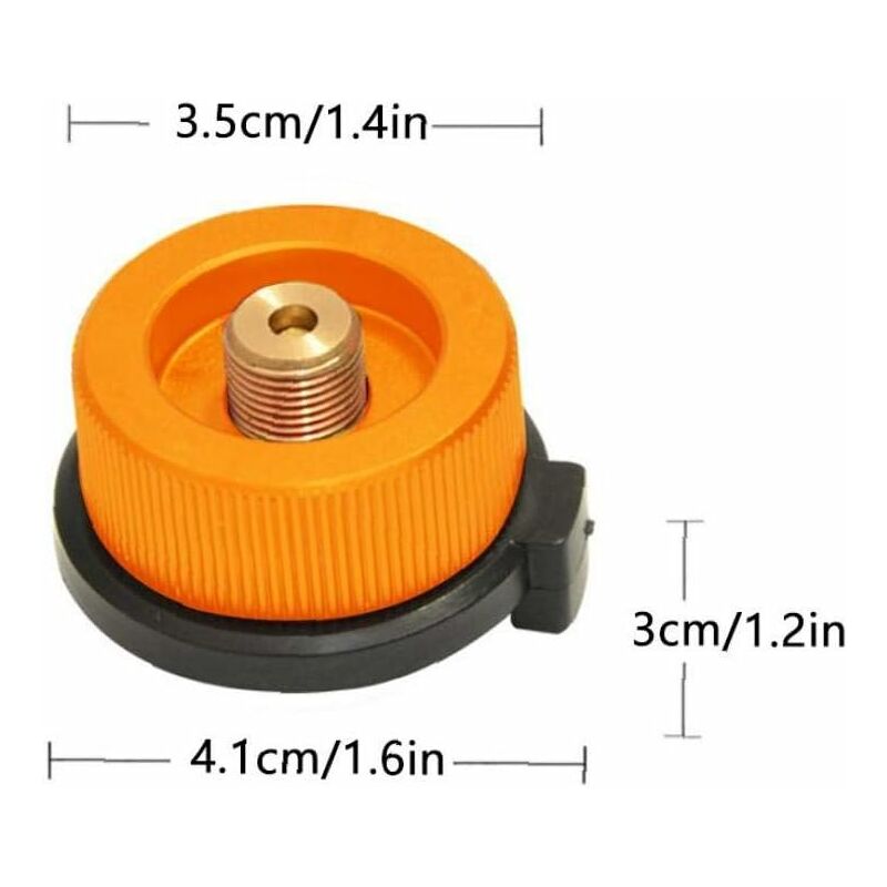 Camping Stove Gas Adapter Conversion Head Adapter For Canister Butane Screw Gas Cartridge Adapter Piston, Outdoor - Image 2