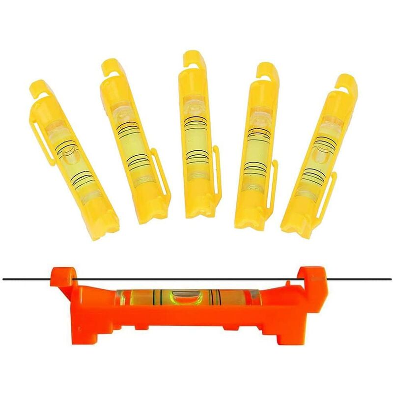 Spirit Level, 6 Pieces Practical String Level, Levels With Pre-Made Hooks, String Level For Masonry And Plumbing, - Image 1