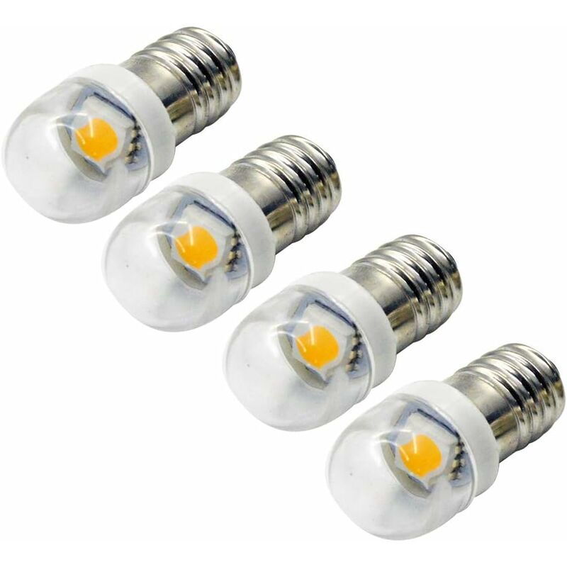 4 pcs 3V 0.2W E10 LED Bulb 5050 1Smd White 3000K LED Replacement Bulb Upgrade For Headlights Flashlights Torch Lights - Image 1