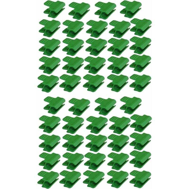 48 pcs Garden Hose Clips, Garden Shed Film Accessories, 16Mm Outer Diameter, Plant Stakes, Greenhouse Plastic Clips, - Image 1