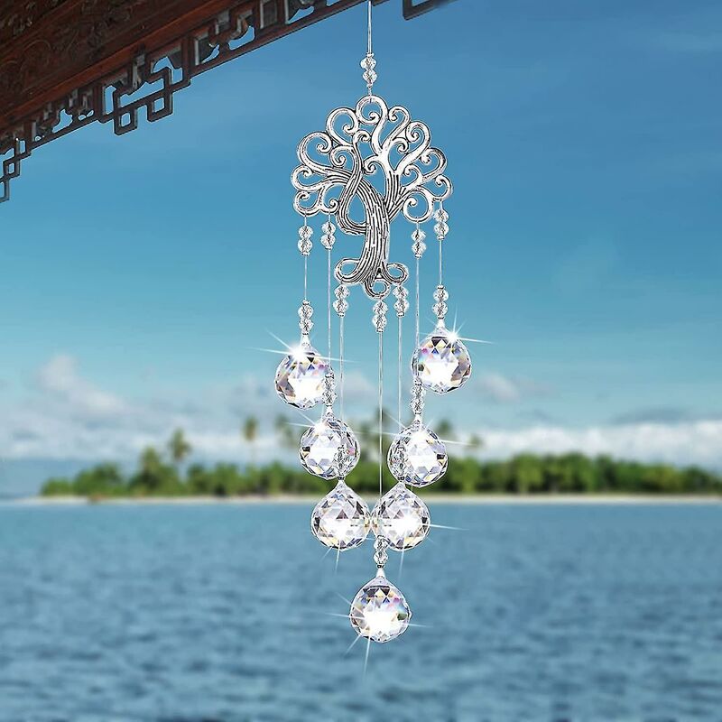 Crystal Suncatcher, Window Prism, Suncatcher, Hanging Sun Catcher For Home, Garden, Crystal Lamp, Curtain Pendant, - Image 1
