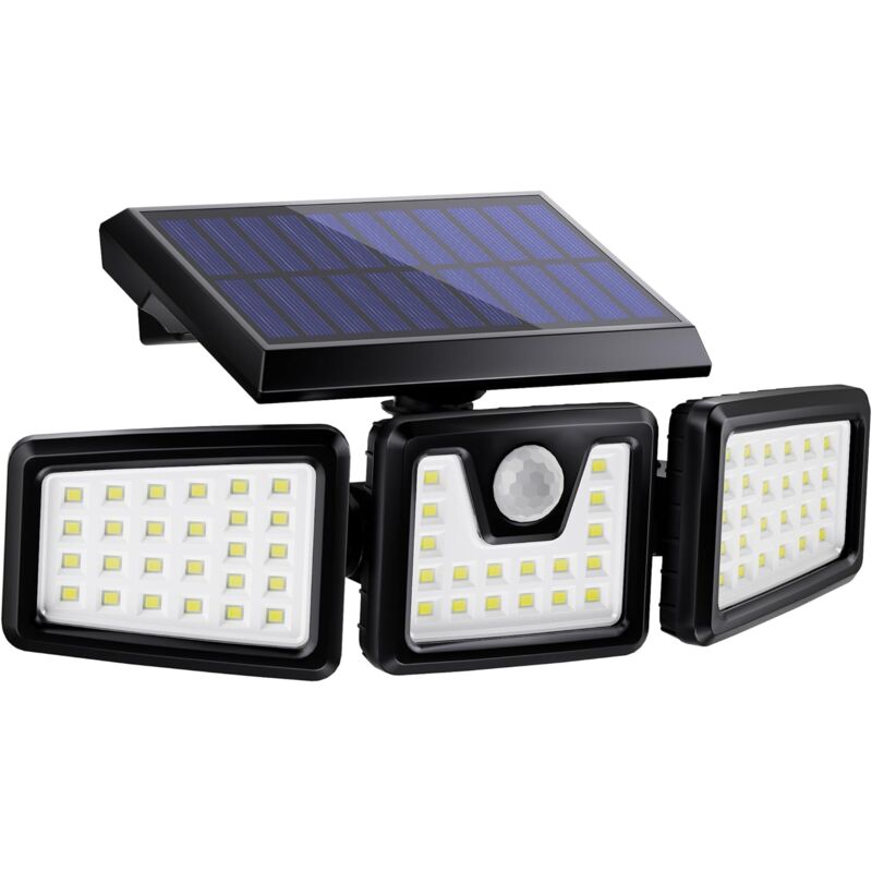3-Head Solar Spotlight With Motion Detector - Image 1