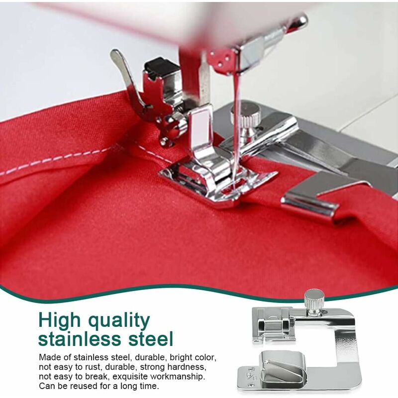 6 pcs Sewing Machine Presser Foot Hemmer Foot Sewing 4/8 6/8/8In ROlled Hem Foot 3/4/6Mm Foot - Image 3