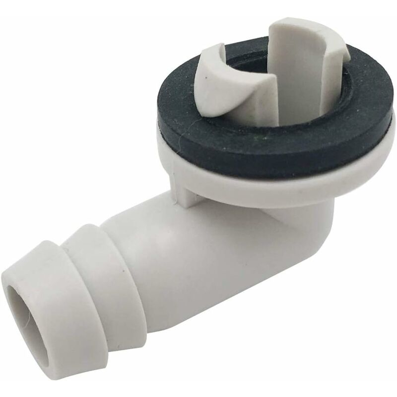 Air Conditioner Drain Hose Connector Elbow Fitting With Rubber Ring For Split Units And Window Units Ac 3/5 Inch (15Mm) - Image 1
