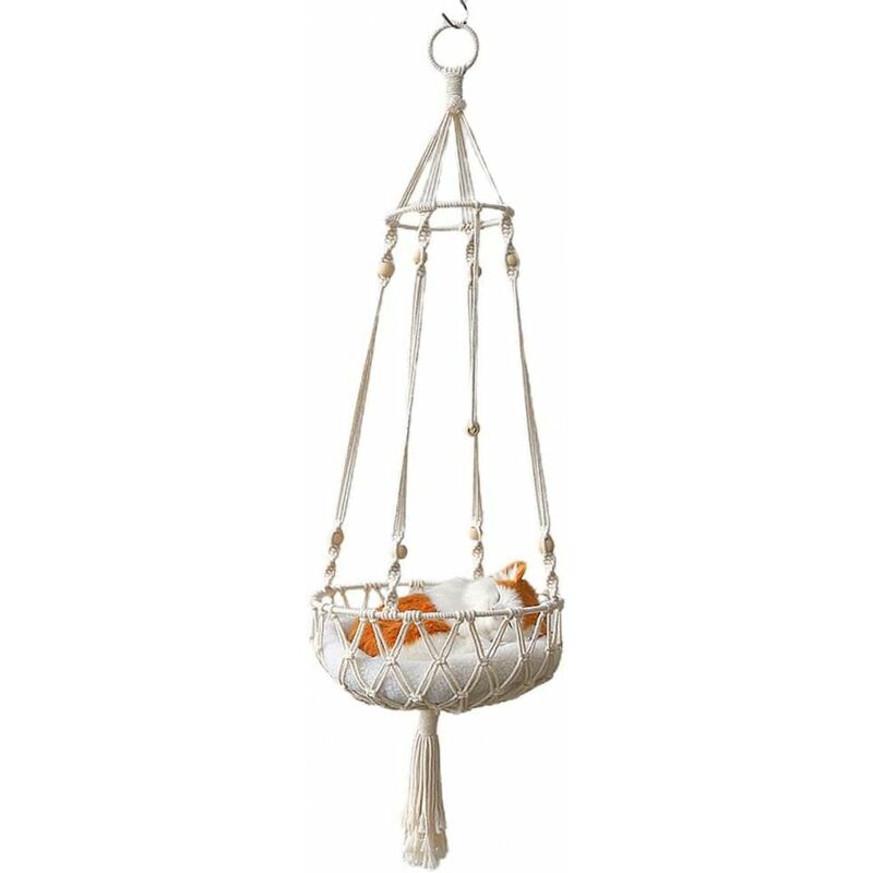 Hanging Cat Hammock - Indoor Cat Bed Cat Swing Nest Gifts For Cat Lovers - Image 1