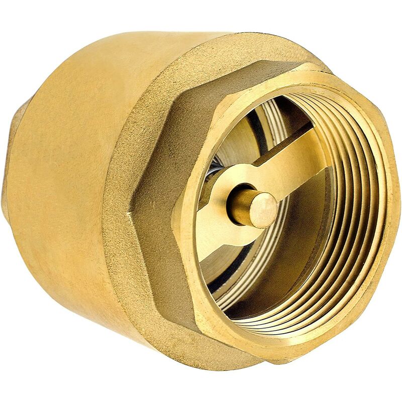 1/2 Inch Brass Check Valve High Quality Heavy Duty Rustproof Leakproof For Pump, Fountain, Washing Machine, Garden, - Image 1